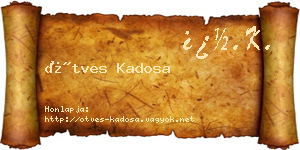 Ötves Kadosa névjegykártya